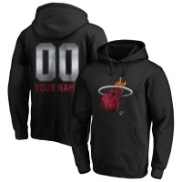 Именная толстовка Miami Heat Black Midnight Mascot