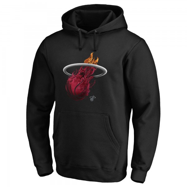 Именная толстовка Miami Heat Black Midnight Mascot