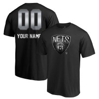 Именная футболка Brooklyn Nets Black Midnight Mascot
