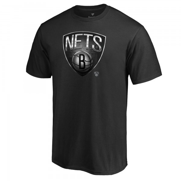 Именная футболка Brooklyn Nets Black Midnight Mascot