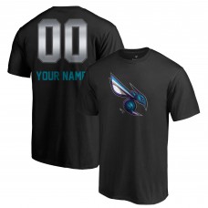 Именная футболка Charlotte Hornets Midnight Mascot - Black