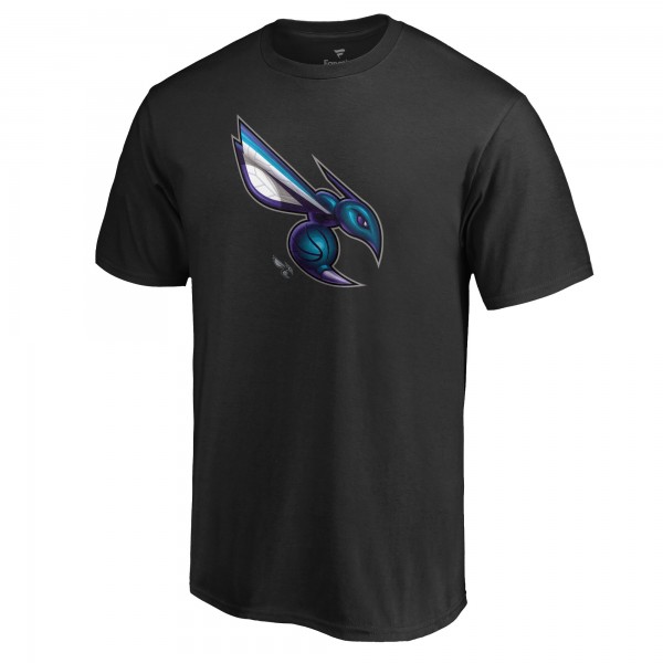 Именная футболка Charlotte Hornets Midnight Mascot - Black