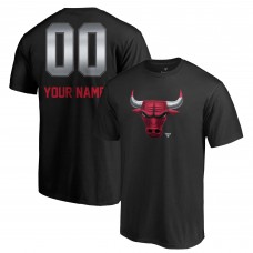 Именная футболка Chicago Bulls Midnight Mascot - Black