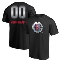 именная футболка LA Clippers Midnight Mascot - Black