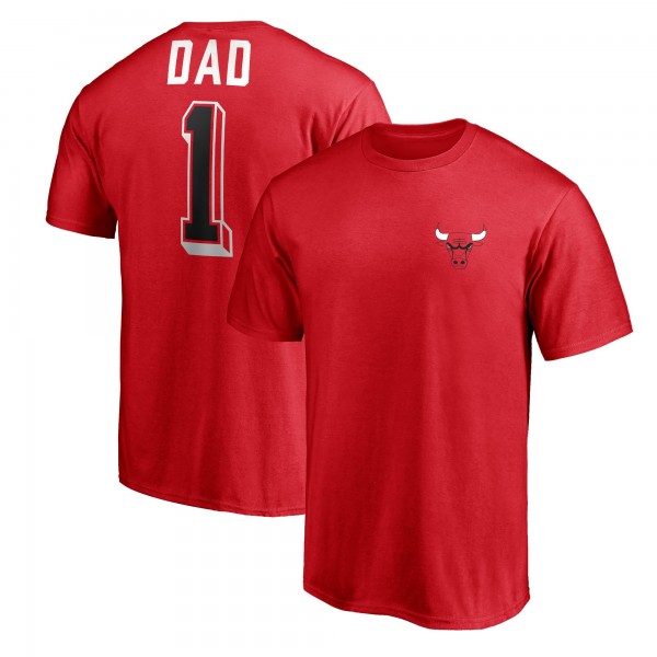 Футболка Chicago Bulls Red Number One Dad