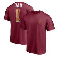 Cleveland Cavaliers Garnet Number One Dad T-Shirt