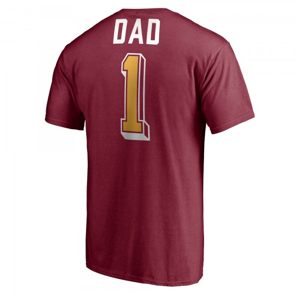 Cleveland Cavaliers Garnet Number One Dad T-Shirt