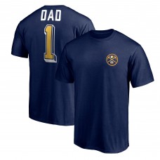 Denver Nuggets Navy Number One Dad T-Shirt