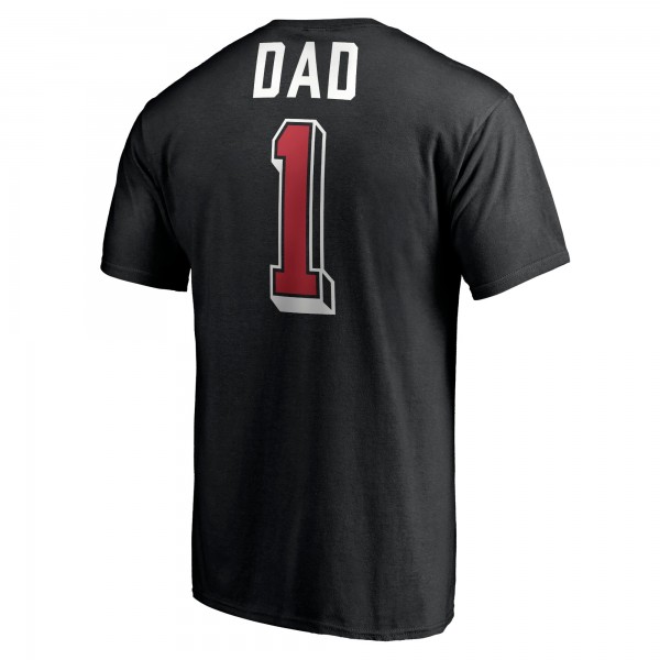 Toronto Raptors Black Number One Dad T-Shirt