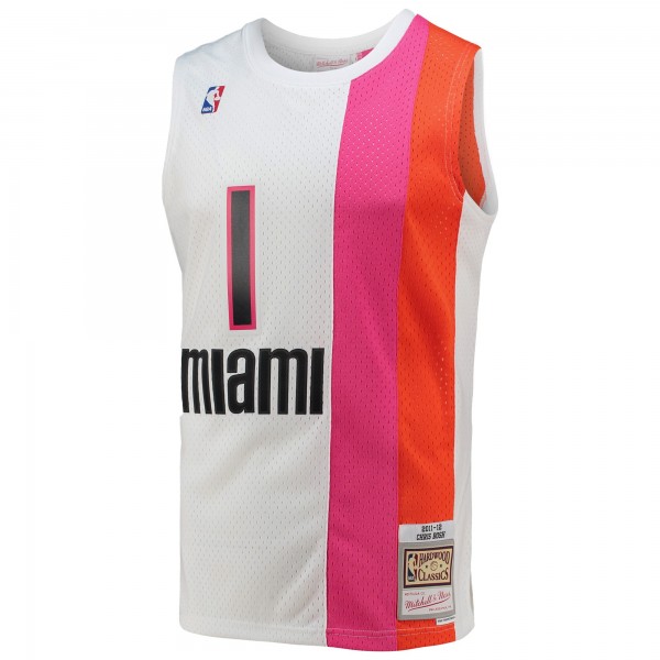 Джерси Miami Heat Chris Bosh Mitchell & Ness White 2011/12 Hardwood Classics Swingman