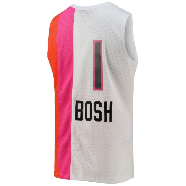 Джерси Miami Heat Chris Bosh Mitchell & Ness White 2011/12 Hardwood Classics Swingman