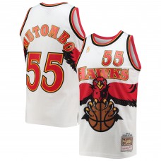 Джерси Atlanta Hawks Dikembe Mutombo Mitchell & Ness White 1996/97 Hardwood Classics Swingman