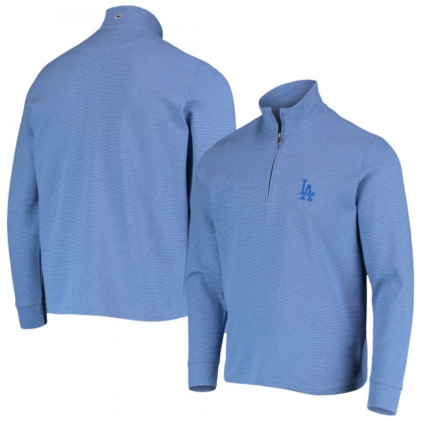 Кофта на короткой молнии Los Angeles Dodgers Vineyard Vines Saltwater - Light Blue