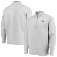 Кофта на короткой молнии Los Angeles Dodgers Vineyard Vines Shep - Gray