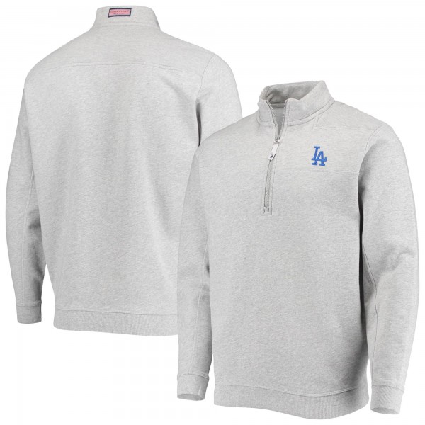 Кофта на короткой молнии Los Angeles Dodgers Vineyard Vines Shep - Gray