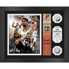 Монета San Antonio Spurs Tim Duncan Highland Mint 2020 Hall of Fame Induction Banner 13 x 16 Bronze