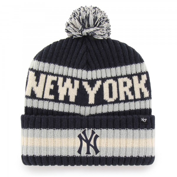 Шапка с помпоном New York Yankees 47 Bering Cuffed Knit - Navy