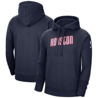 Толстовка с капюшоном Houston Rockets Nike 2021/22 City Edition Essential Logo - Navy