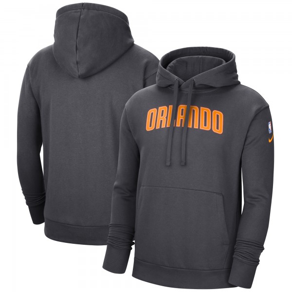 Толстовка с капюшоном Orlando Magic Nike 2021/22 City Edition Essential Logo - Anthracite - фирменная одежда NBA