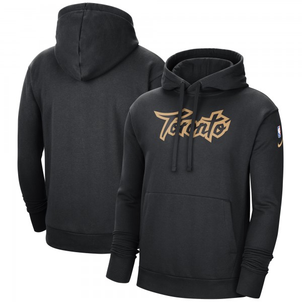 Толстовка с капюшоном Toronto Raptors Nike 2021/22 City Edition Essential Logo - Black - фирменная одежда NBA