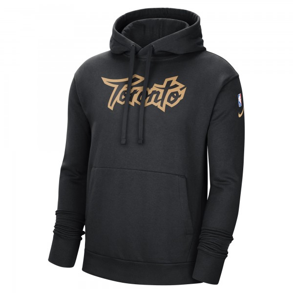 Толстовка с капюшоном Toronto Raptors Nike 2021/22 City Edition Essential Logo - Black - фирменная одежда NBA