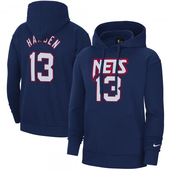 Толстовка с капюшоном James Harden Brooklyn Nets Nike 2021/22 City Edition - Navy - фирменная одежда NBA