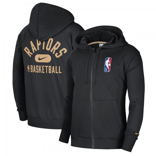 Толстовка на молнии Toronto Raptors Nike 2021/22 City Edition Courtside Heavyweight Fleece - Black - фирменная одежда NBA