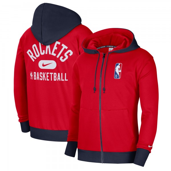 Толстовка на молнии Houston Rockets Nike 2021/22 City Edition Courtside Heavyweight Fleece - Red/Navy - фирменная одежда NBA