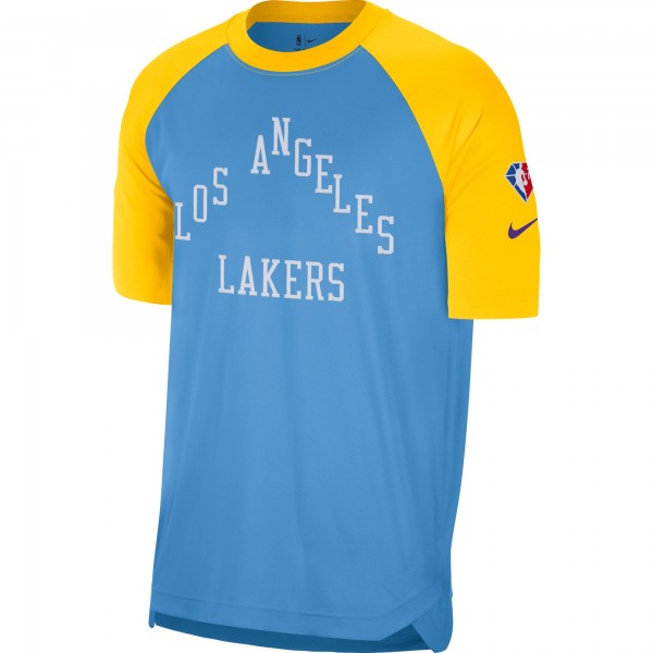 Футболка Los Angeles Lakers Nike 2021/22 City Edition Pregame Warmup Shooting - Blue/Gold