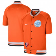 Куртка легкая с коротким рукавом LA Clippers Nike 2021/22 City Edition Therma Flex Showtime - Orange/White