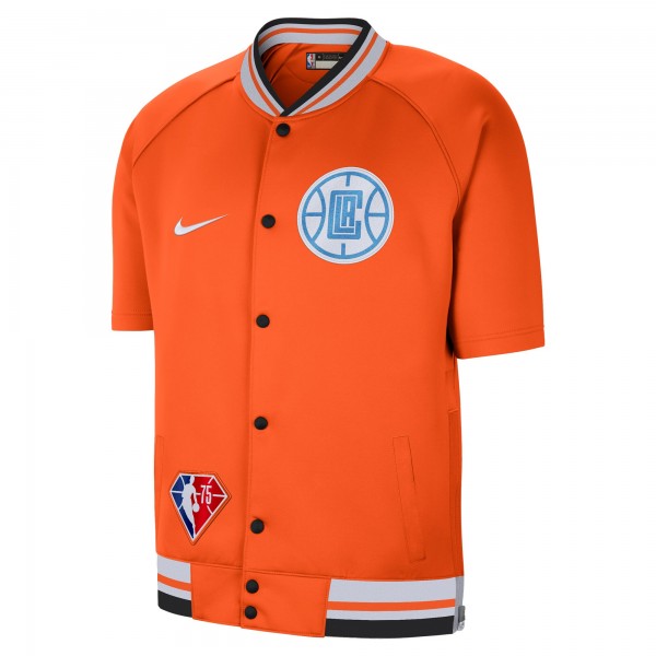 Куртка легкая с коротким рукавом LA Clippers Nike 2021/22 City Edition Therma Flex Showtime - Orange/White
