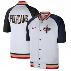 Куртка легкая с коротким рукавом New Orleans Pelicans Nike 2021/22 City Edition Therma Flex Showtime - White/Navy