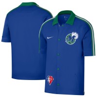 Рубашка с коротким рукавом Dallas Mavericks Nike 2021/22 City Edition Therma Flex Showtime Collar - Blue/Green