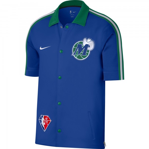 Рубашка с коротким рукавом Dallas Mavericks Nike 2021/22 City Edition Therma Flex Showtime Collar - Blue/Green