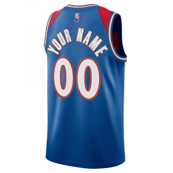 Игровая именная майка Washington Wizards Nike 2021/22 Swingman - City Edition - Royal - личная джерси НБА