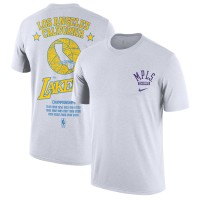 Футболка Los Angeles Lakers Nike 2021/22 City Edition Courtside Heavyweight Moments Story - White