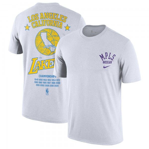 Футболка Los Angeles Lakers Nike 2021/22 City Edition Courtside Heavyweight Moments Story - White
