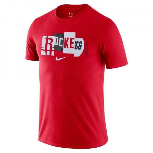 Футболка Houston Rockets Nike 2021/22 City Edition Essential Wordmark Collage - Red