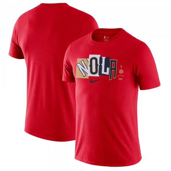 Футболка New Orleans Pelicans Nike 2021/22 City Edition Essential Wordmark Collage - Red