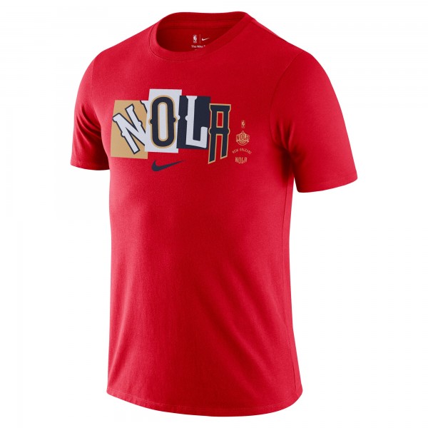 Футболка New Orleans Pelicans Nike 2021/22 City Edition Essential Wordmark Collage - Red