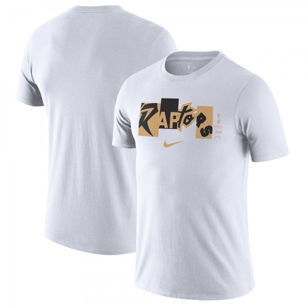 Футболка Toronto Raptors Nike 2021/22 City Edition Essential Wordmark Collage - White