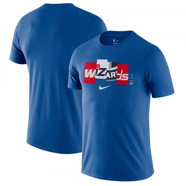 Футболка Washington Wizards Nike 2021/22 City Edition Essential Wordmark Collage - Royal
