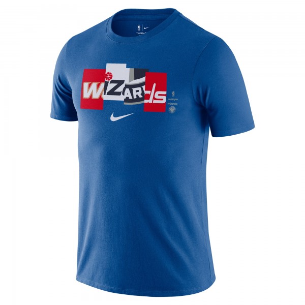 Футболка Washington Wizards Nike 2021/22 City Edition Essential Wordmark Collage - Royal