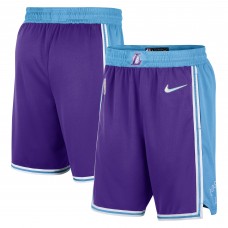 Шорты Los Angeles Lakers Nike 2021/22 City Edition Swingman - Purple/Blue