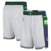 Шорты Milwaukee Bucks Nike 2021/22 City Edition Swingman - White/Green