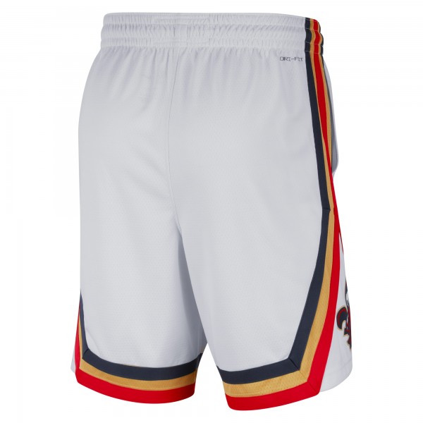 Шорты New Orleans Pelicans Nike 2021/22 City Edition Swingman - White/Gold - спортивная одежда НБА