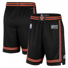 New York Knicks Nike 2021/22 City Edition Swingman Shorts - Black