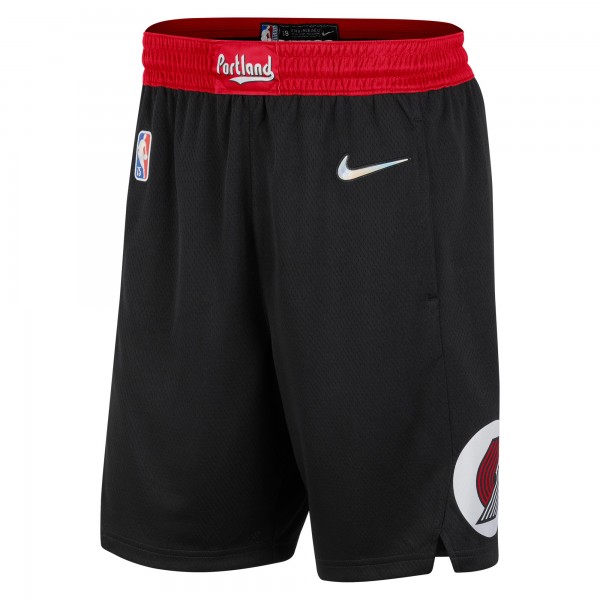 Шорты Portland Trail Blazers Nike 2021/22 City Edition Swingman - Black/Red - спортивная одежда НБА