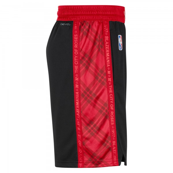 Шорты Portland Trail Blazers Nike 2021/22 City Edition Swingman - Black/Red - спортивная одежда НБА
