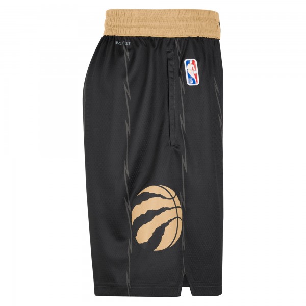 Шорты Toronto Raptors Nike 2021/22 City Edition Swingman - Black/Gold - спортивная одежда НБА